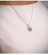 Colgante Eowyn Oro 18K Esmeralda y Diamantes 0.400 Qts. Joyas de novia, alta joyería.