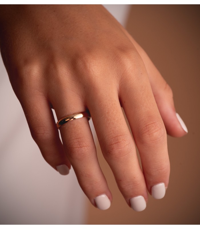 Anello di matrimonio oro 750/1000. Fede nuziale oro 18 carati. Alda Joyeros.