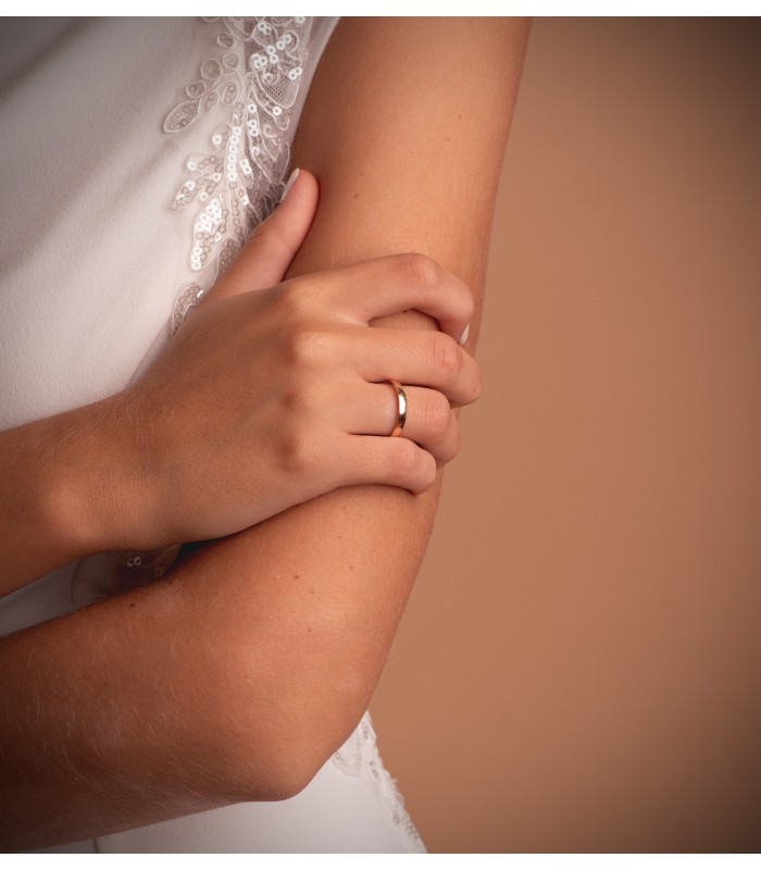 Alianza Classic 2,5 mm Oro 18K - anillos de boda en oro. Juego de alianzas pareja.