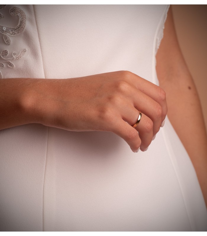 Alianza Classic 2,5 mm Oro 18K - anillos de boda en oro. Juego de alianzas pareja.