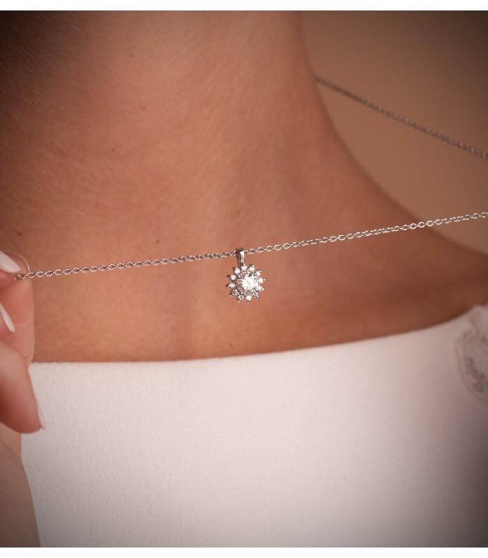 Chaîne Or Blanc 18K Forçat 1mm 50cm