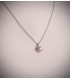 Cadena Oro Blanco 18K Forzada 1mm 50cm