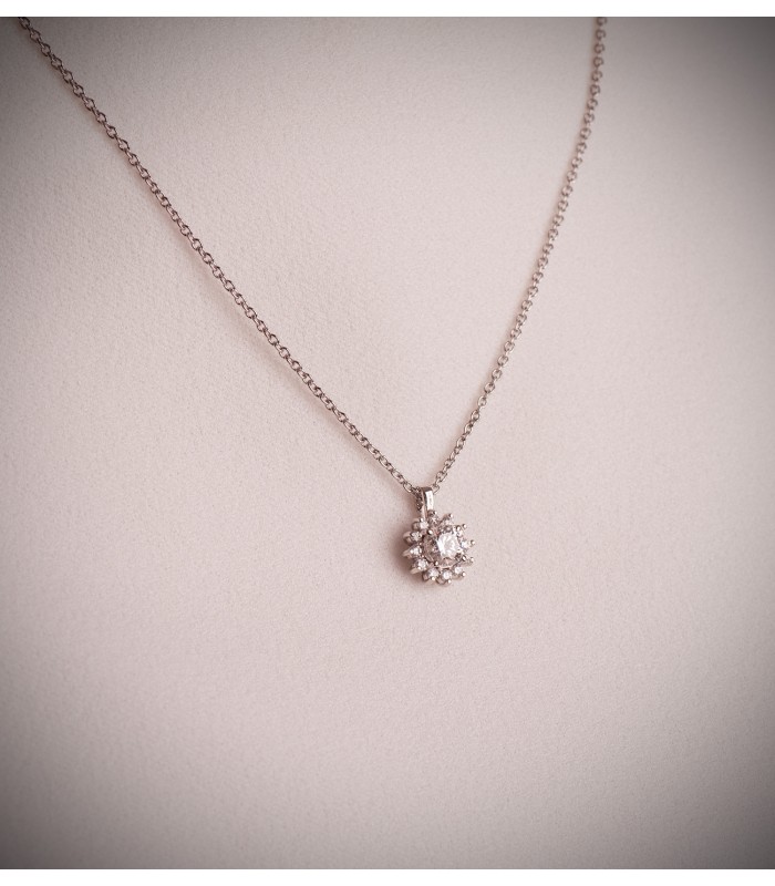 Chaîne Or Blanc 18K Forçat 1mm 50cm
