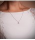 Chaîne Or Blanc 18K Forçat 1mm 50cm