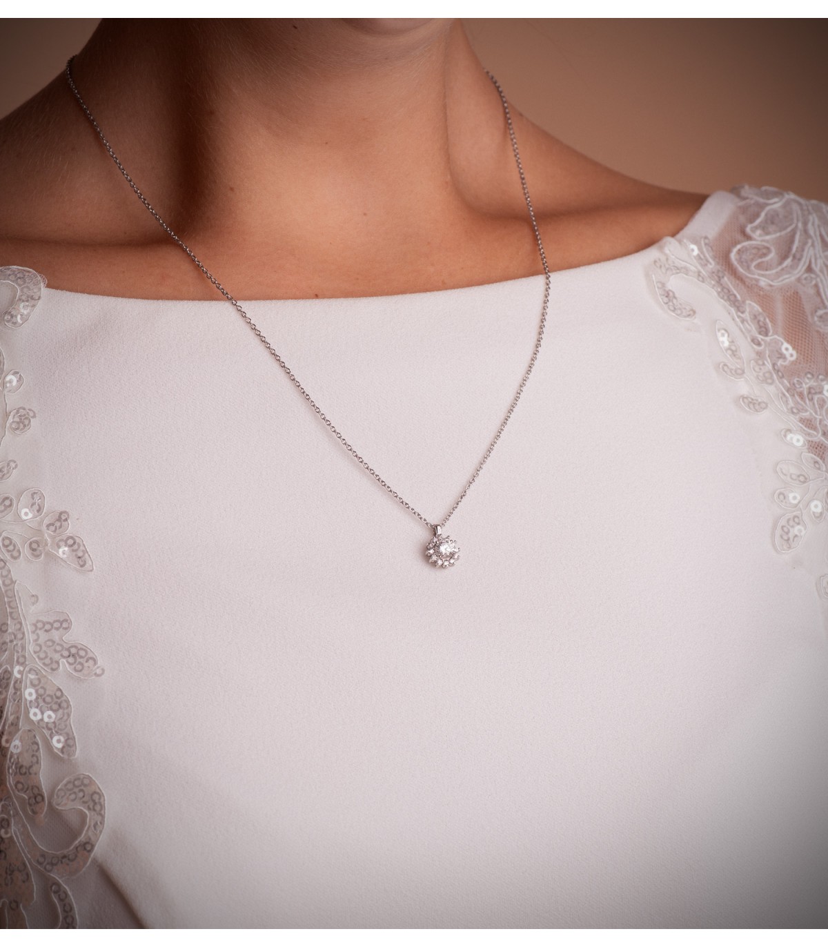 Chaîne Or Blanc 18K Forçat 1mm 50cm