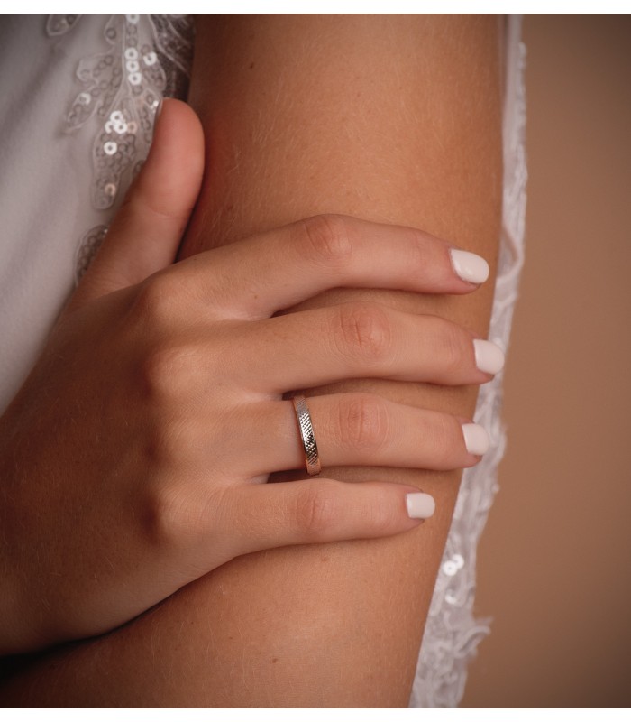 Bague pour mariage or 18 carats. Alliance or 750/1000. Bijouterie en ligne.