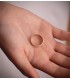 Fede nuziale donna or bicolore 18Kt. Anello di compromiso. Alda Joyeros.