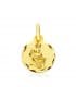 Pendentif Verseau Or 375, diamètre 13 mm