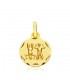 Pendentif Zodiaque Gémeaux sculpté Or 375 13mm