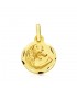 Colgante Horóscopo Leo tallado Oro 9K 13mm