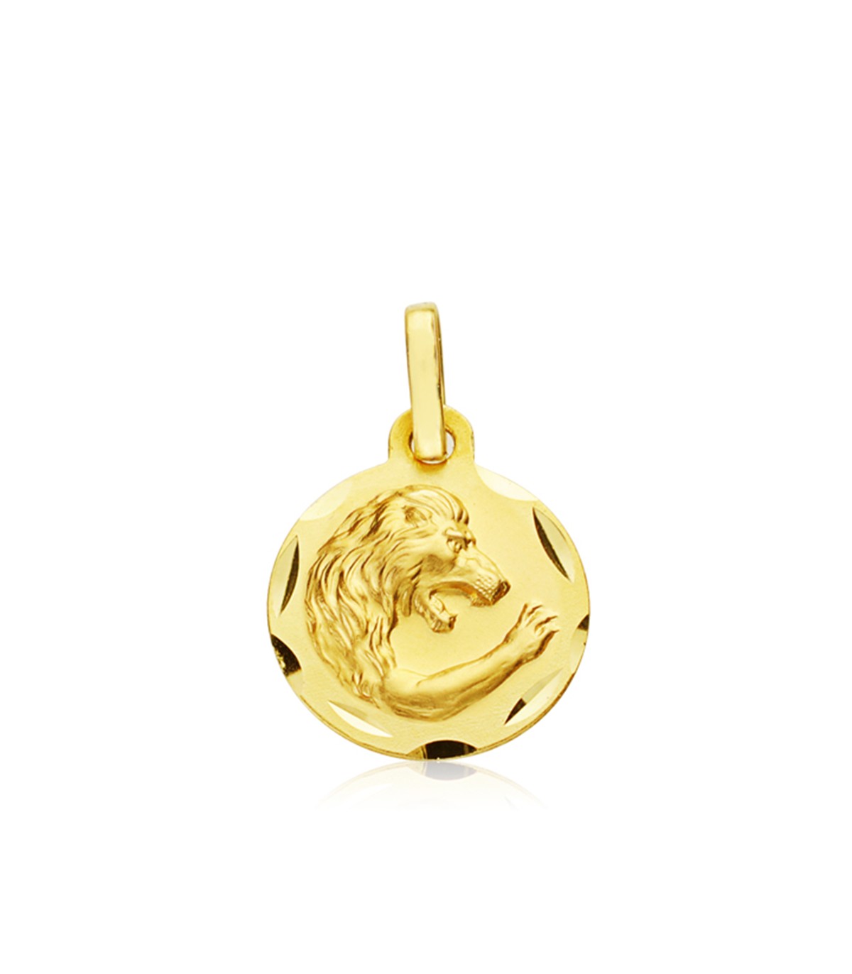 Ciondolo segno zodiacale Leone Oro 375 13mm