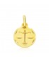 Pendentif Zodiaque Balance sculpté Or 375 13mm