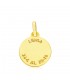 Signe du zodiaque Balance, médaille Astro personnalisée - Diamètre 13 mm