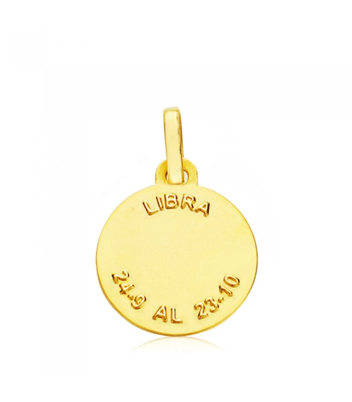 Signe du zodiaque Balance, médaille Astro personnalisée - Diamètre 13 mm