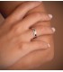 Anillo matrimonio Ainhoa 4 mm. Alianza oro bicolor. Compra joyas online.