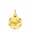 Stier Sternzeichen Anhänger 375 Gold 13mm
