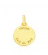 Vierge Signe du zodiaque, médaille Astro personnalisée - Diamètre 13 mm