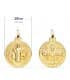 Scapulaire Saint Benoît - Médaille en or jaune 9 carats - Saint et croix