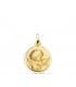 Médaille Ange et oiseau Or Jaune 9K 16MM Biseau
