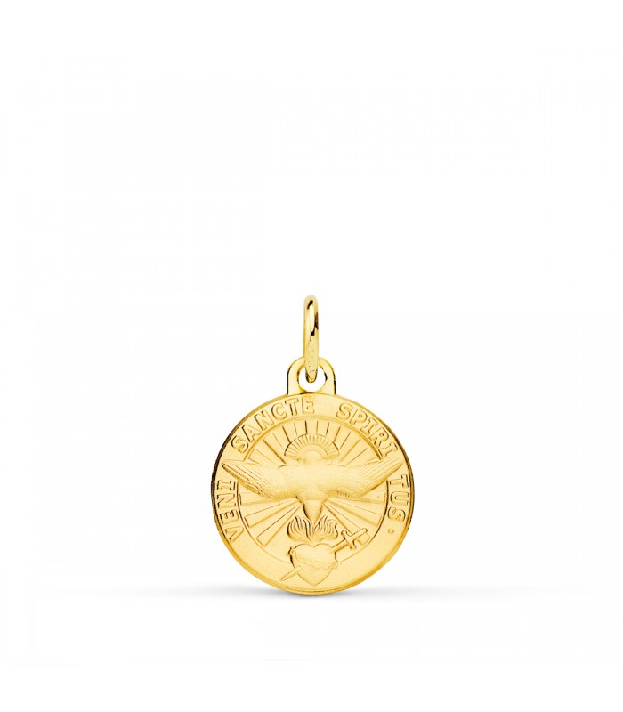 Médaille colombe Saint-Esprit 9K 14 mm - médailles de naissance pour bébé