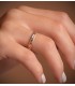 Anillo compromiso oro bicolor 18 kilates. Joyería online, Alda Joyeros.