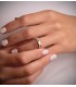 Anillo compromiso oro bicolor 18 kilates. Joyería online, Alda Joyeros.