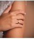 ALIANZA DIAMANTADA 3mm 18 kts. anillo de boda joyeria online grabado.