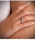Alliance pour mariage Gangi en or bicolore. Alliance or 18 carats. Alda Joyeros.