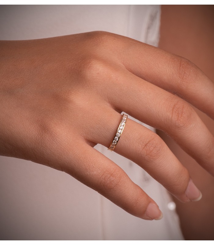 Alianza mujer matrimonio. Alianza oro amarillo 18 kilates. Compra online.