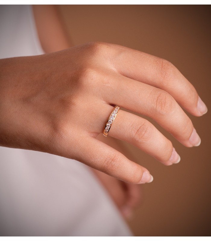 Alianza de boda 3.5 mm en oro 18 ktes. 750/1000. Alda Joyeros.