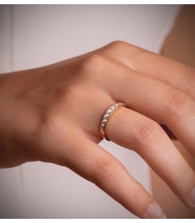 Alianza de boda 3.5 mm en oro 18 ktes. 750/1000. Alda Joyeros.