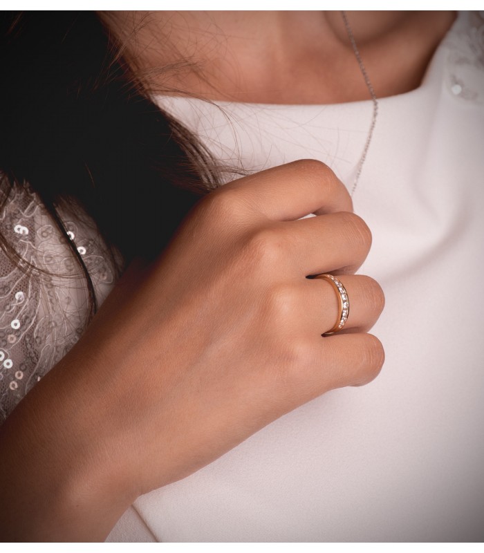 Alianza de boda 3.5 mm en oro 18 ktes. 750/1000. Alda Joyeros.