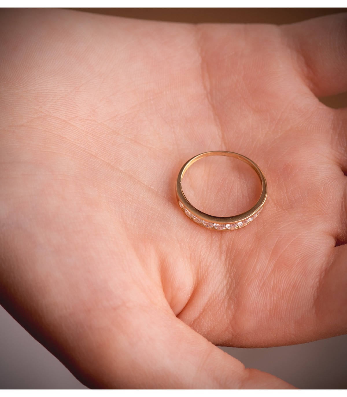 Alianza de boda 3.5 mm en oro 18 ktes. 750/1000. Alda Joyeros.