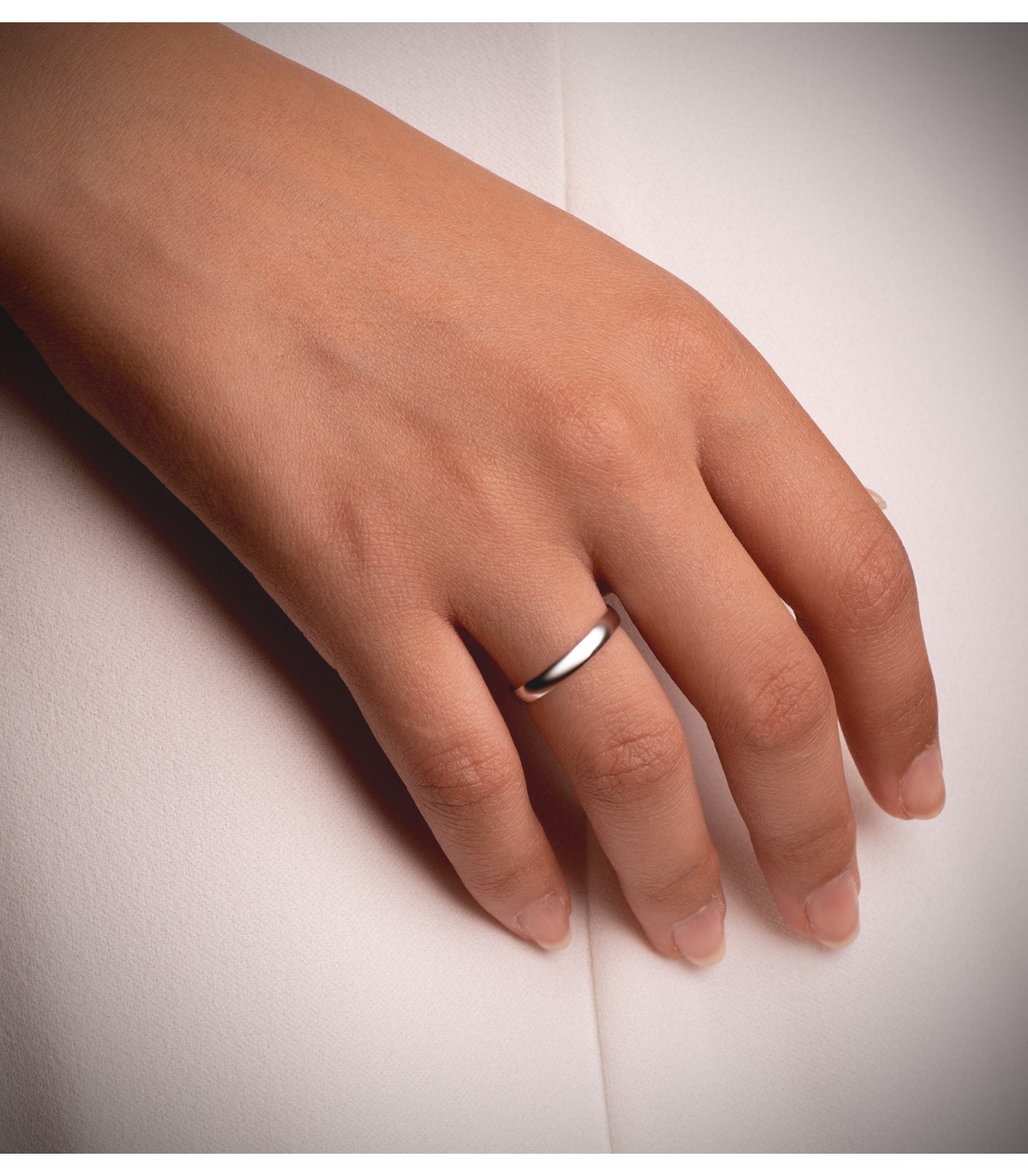 Fede nuziale Classic Oro bianco 18Kt 2,5 mm