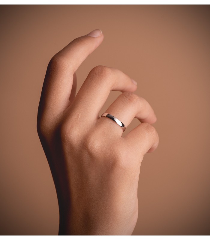 Fede nuziale Classic Oro bianco 18Kt 2,5 mm
