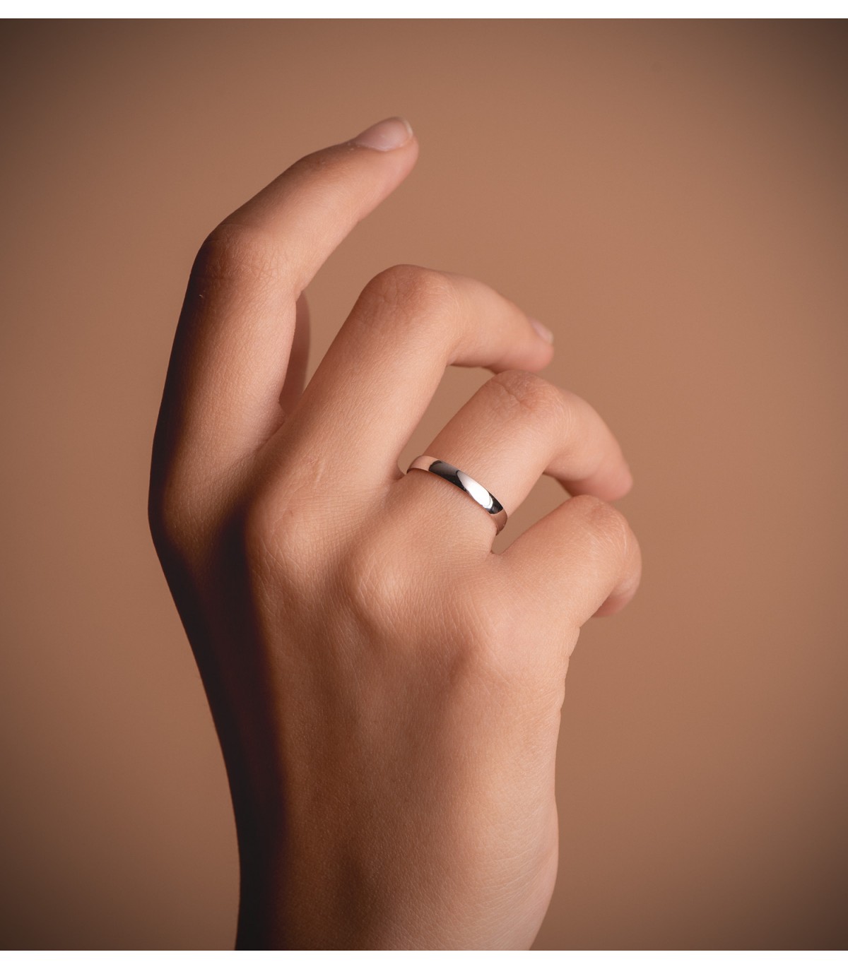Fede nuziale Classic Oro bianco 18Kt 2,5 mm