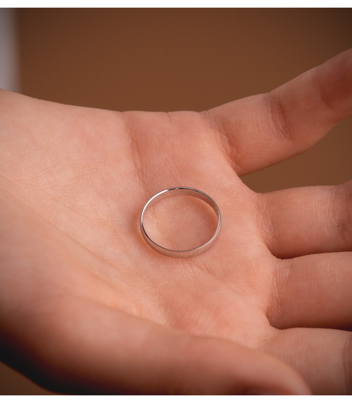 Fede nuziale Classic Oro bianco 18Kt 2,5 mm