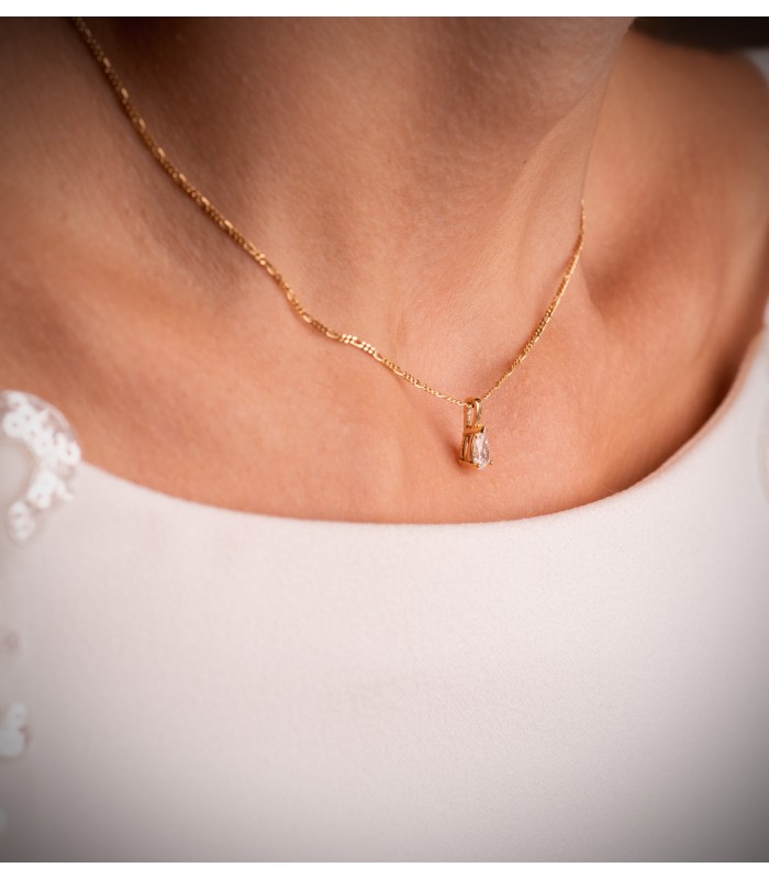 Pendentif Diamant Fjall 0.356 carats Or 18 K, collier femme avec diamants