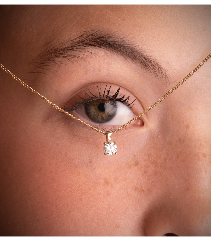 Pendentif Diamant Nordlys 0.500 carats Or 18 K, collier femme avec diamants