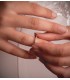 Alliance Aida Or jaune 18K Diamants 0.150 Ct. | bague des fiançailles femme