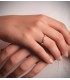 Alliance Aida Or jaune 18K Diamants 0.150 Ct. | bague des fiançailles femme