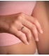 Goldring mit grünem Zirkonia Oval, Edelsteinring – Modell Always für Damen