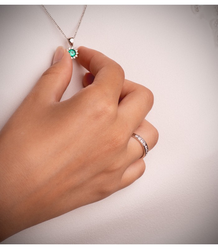 Anello di matrimonio Bellagio or bianco 18 carats. Alda Joyeros, gioielleria online.