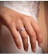 Alliance Mare Or Blanc 750/1000. Alliance pour mariage, Alda Joyeros.