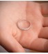Alliance or blanc 18 carats. Bijouterie en ligne. Alliance pour mariage.