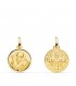 St. Benedikt Medaille Anhänger 18K Gold P8097-114