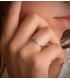 Anillo Garbo Oro Blanco 18K Amatista y Diamantes | Anillos con piedras preciosas | Joyería online
