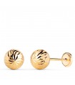Boucles d'oreilles or jaune Annunziata 7 mm 18 Carats