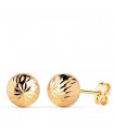 Orecchini sfere Annunziata oro giallo 18kt 8mm