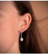 Pendientes de Novia Loane Oro Blanco 18K Perla